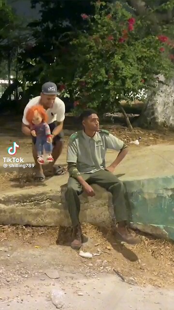 Chucky Prank Terrifies Unsuspecting Man!