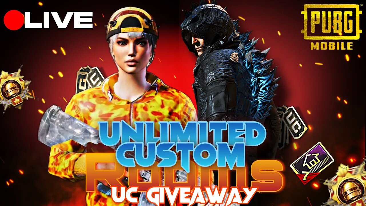 Unlimited CUSTOM ROOMS I😍 UC GIVEAWAY I NOBER PLAYS I PUBG LIVE STREAM