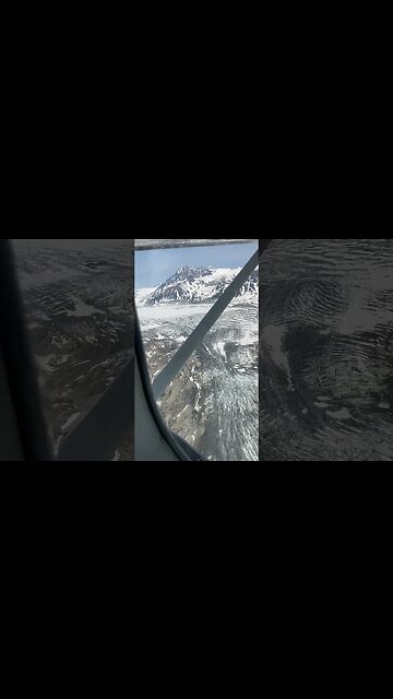 Flying over a Glacier! #alaska #glacier #alaskafishing
