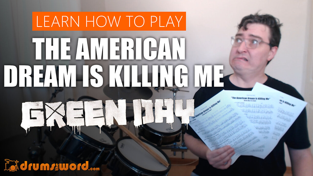 ★ The American Dream Is Killing Me (Green Day) ★ Free Video Drum Lesson | How To Play SONG (Tre)