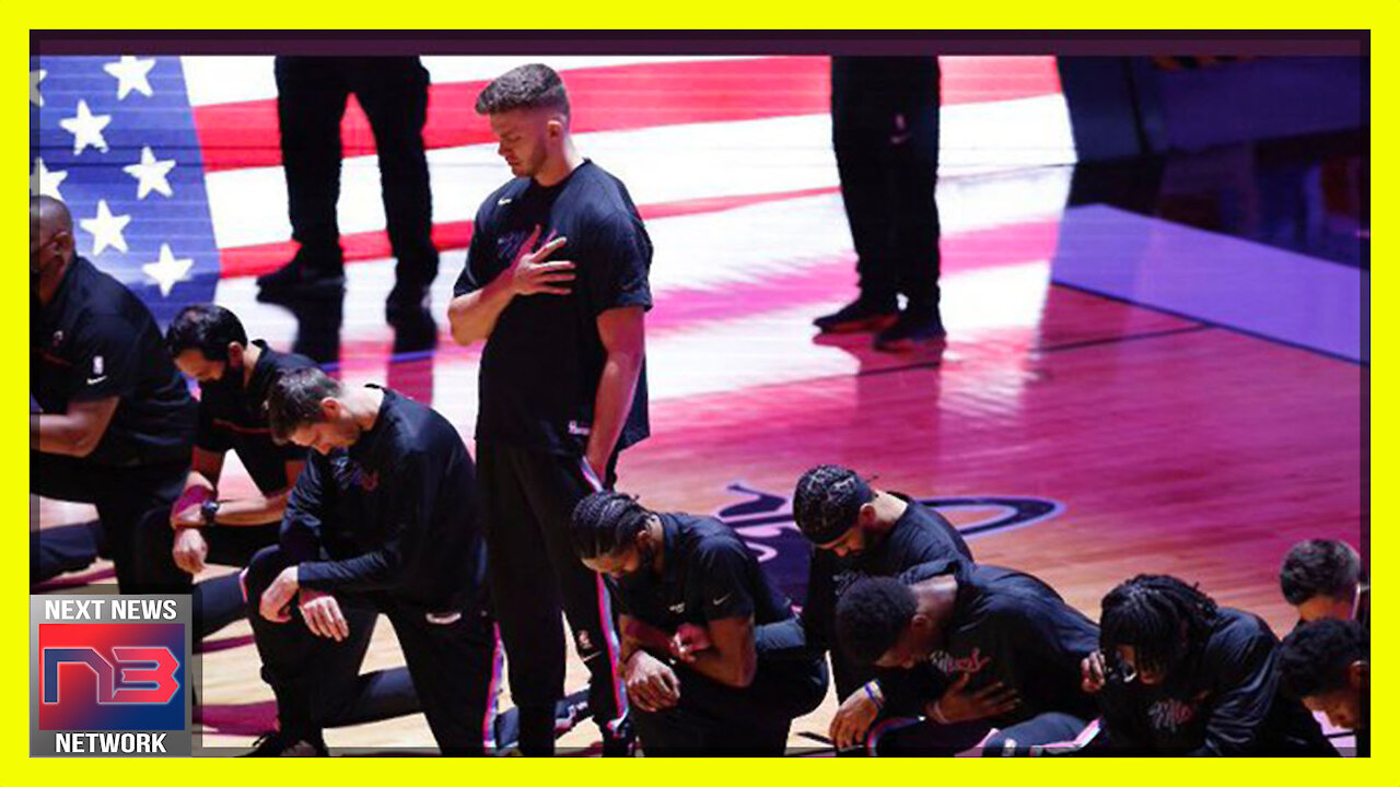 Lone NBA Player STANDS for The Flag While Everyone Else Kneels Like cowards