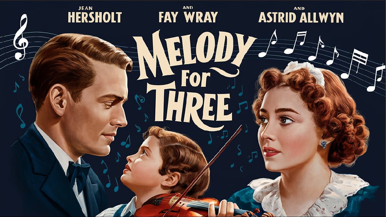 MELODY FOR THREE (1941) Jean Hersholt, Fay Wray & Walter Woolf King | Drama | Colorized