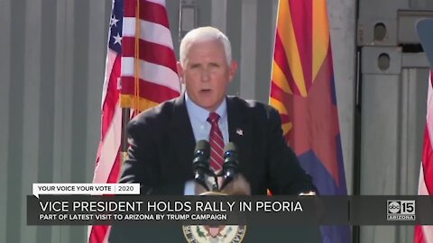 Vice President Mike Pence holds rally in Peoria