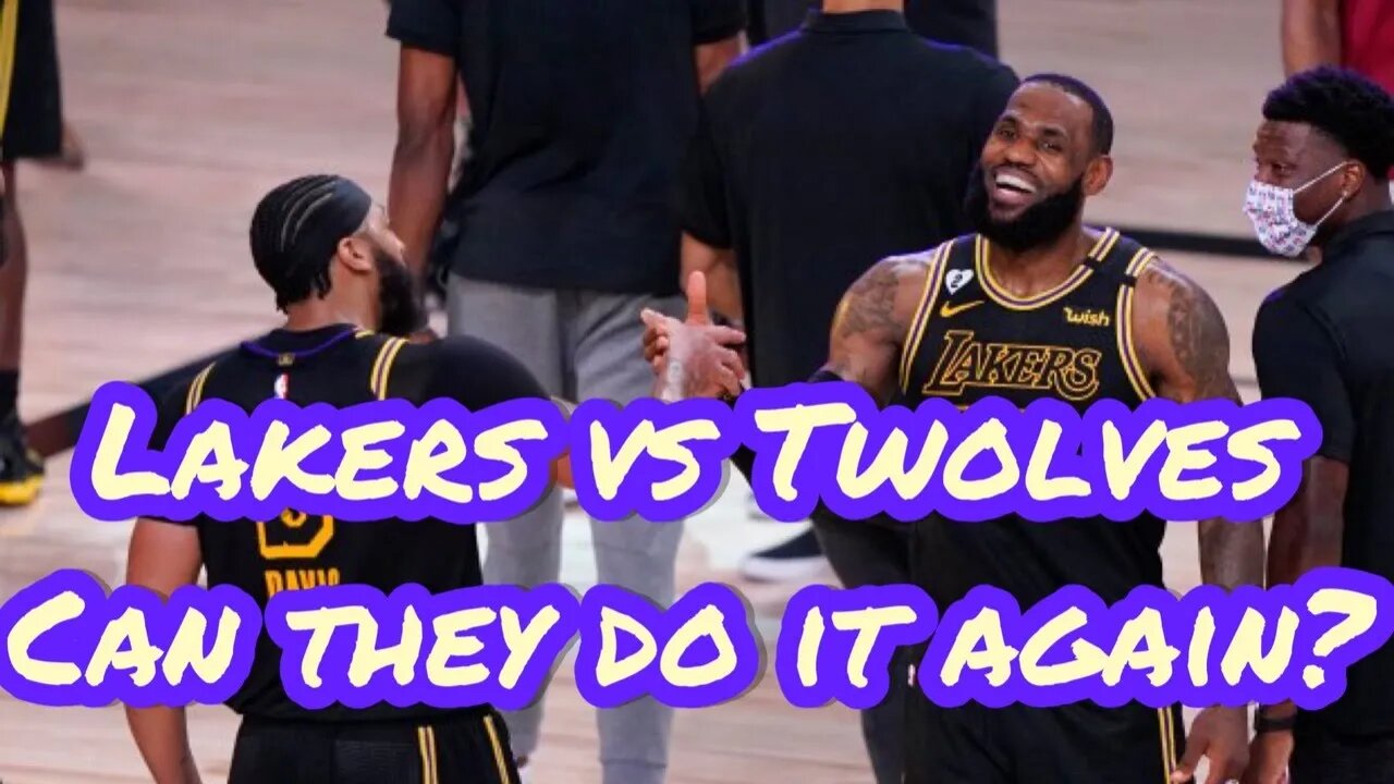 Lakers VS Twolves Play In Game Pre Game