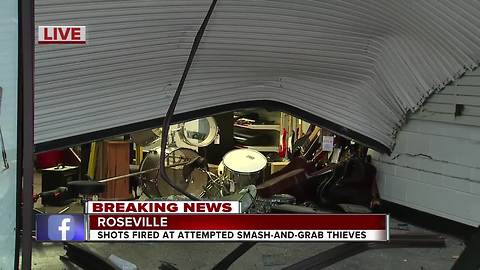 Shots fired during attempted smash-and-grab at pawn shop in Roseville