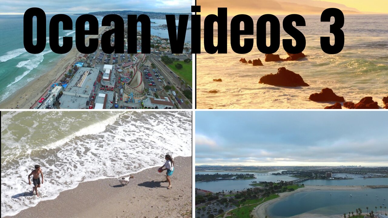 Coastline Beach City Usa Sunset Aerial View | Ocean videos 3 | Susantha11