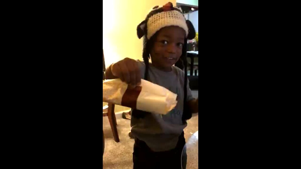 This Kid Gets Caught Sneaking Ice Cream Into His Packed Lunch!