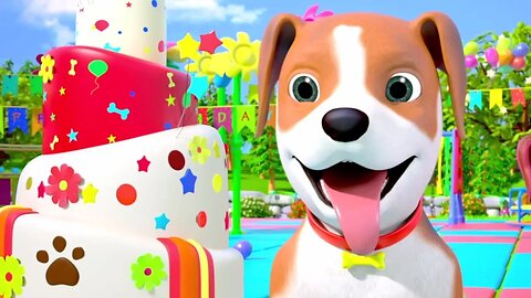 Happy Birthday Bingo Dog Song + More Nursery Rhymes for Kids | Little Treehouse