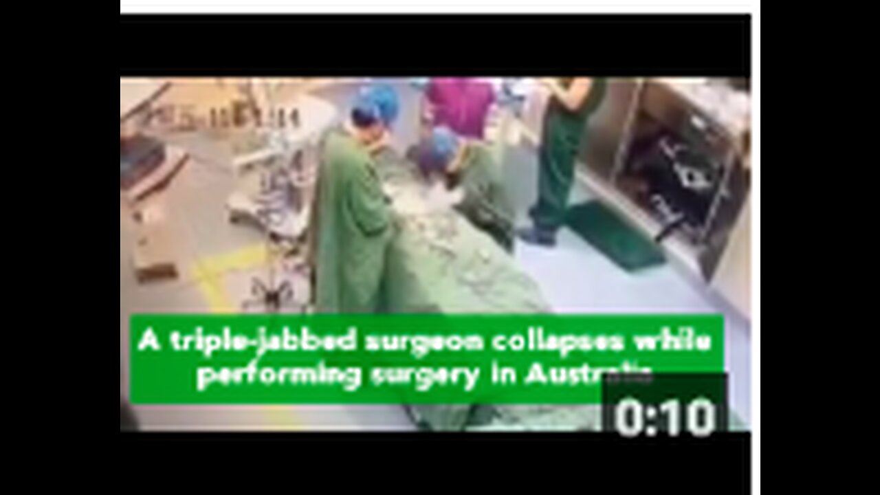 A triple-jabbed surgeon collapses while performing surgery in Australia