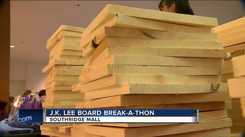 J.K. Lee "Board Break-A-Thon" at Southridge Mall