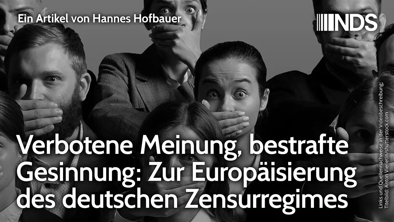 Verbotene Meinung, bestrafte Gesinnung: Zur Europäisierung des deutschen Zensurregimes | H. Hofbauer