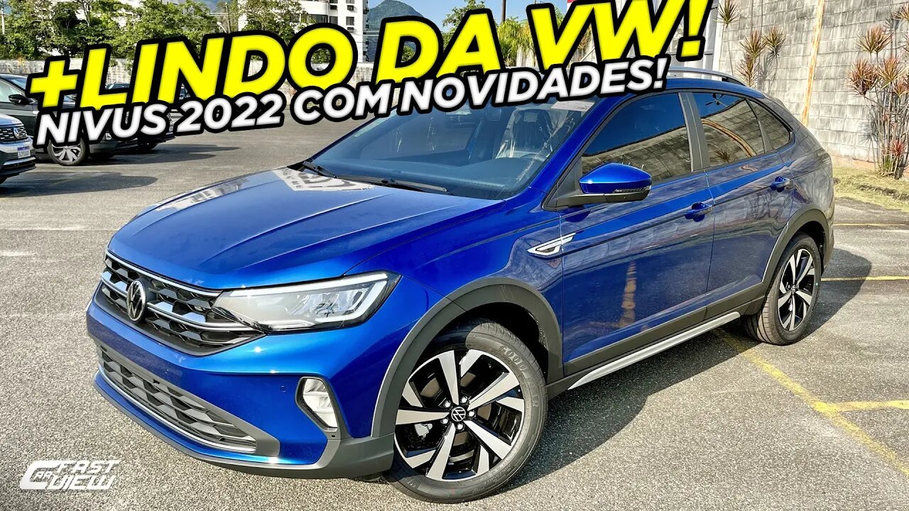 VOLKSWAGEN NIVUS HIGHLINE 1.0 TSI AZUL BISCAY 2022 COM NOVO SISTEMA DE AR CONDICIONADO E + SEGURO!