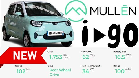 BREAKING NEWS: MULN Announces the I-GO(TM), a Fully EU Homologated Vehicle #mulnstock #muln #stock