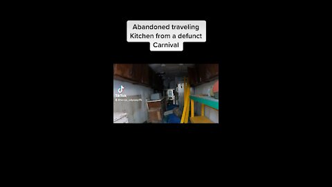 Abandoned traveling carnival kitchen