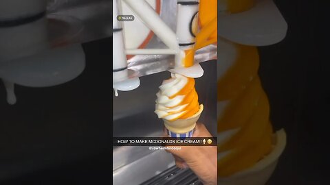 HOW TO MAKE MCDONALDS ICE CREAM!!🍦😳#shorts