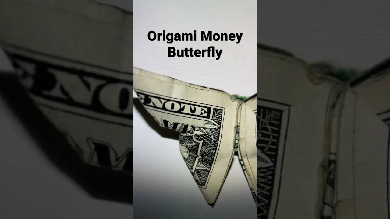 Origami Money Butterfly 🦋- Easy Paper Crafts - Shorts Ideas 💡