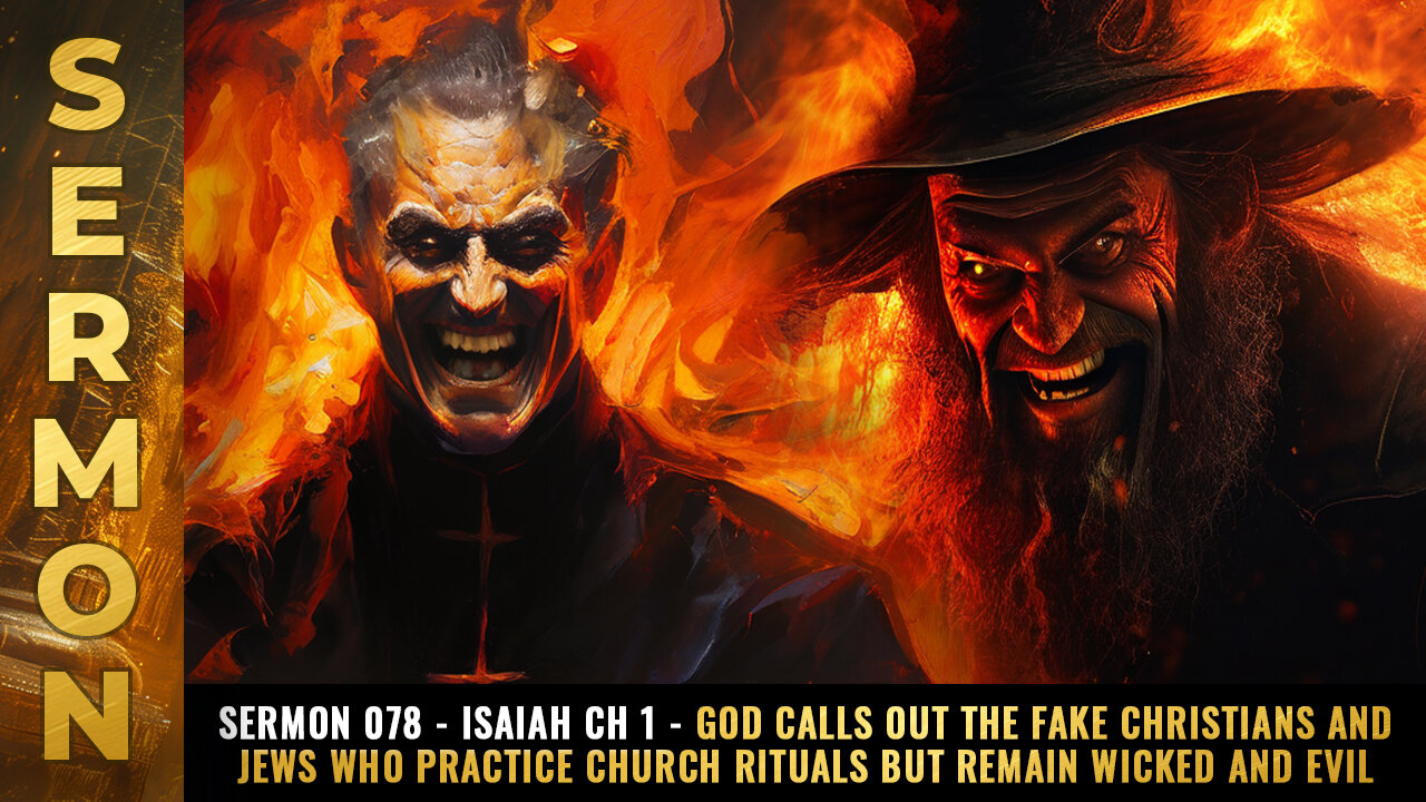 Sermon #078 - Isaiah Ch 1 - God calls out the FAKE Christians and Jews...