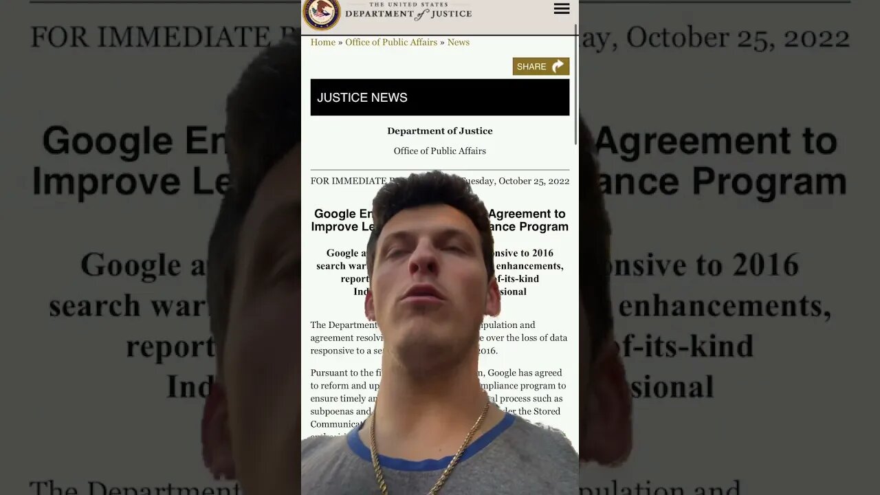 $GOOG Google Agreement