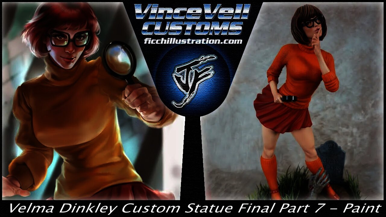 Velma Dinkley Custom Statue Part 7 Final Paint Up