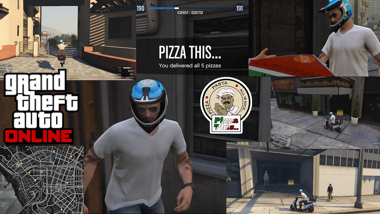 GTA Online Pizza Delivery in Del Perro Beach Day 4