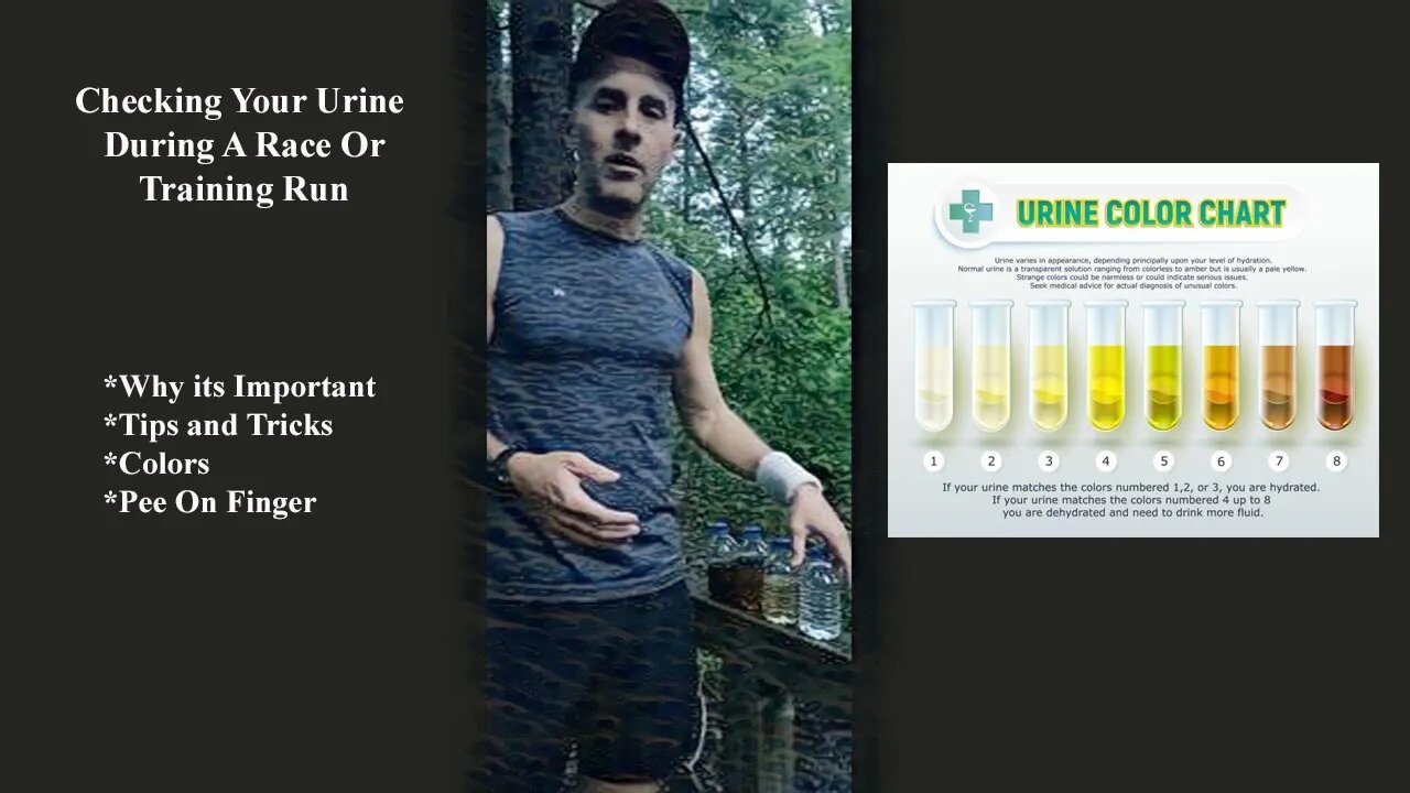 Checking Your Urine/Pee Color During a Race or Training Run Is Very Important/ How to Pee in Wood