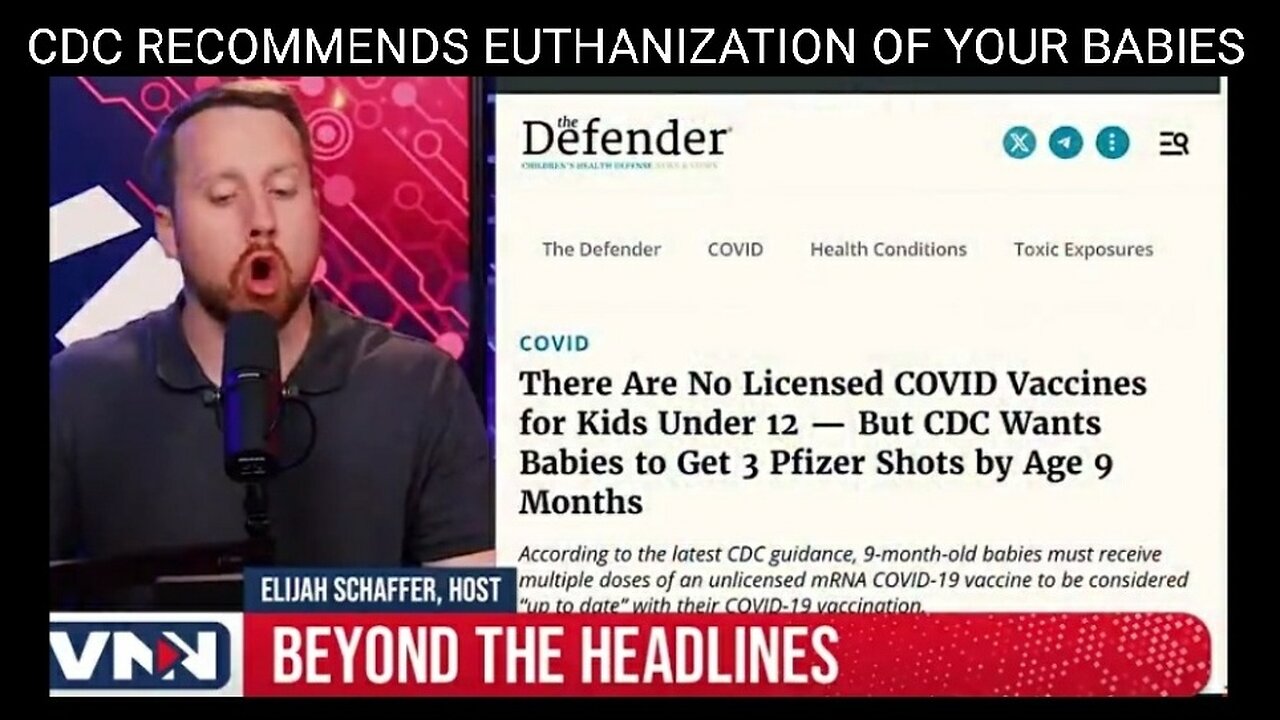 BIO-WAR CRIMINALS: CDC Recommends BABIES Have 3 Covid19 mRNA Shots Before Nine Months Old