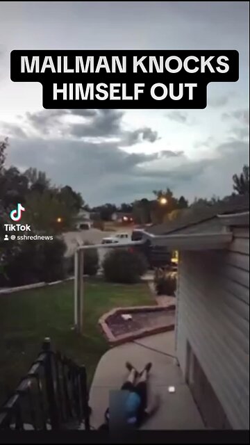 Mailman Knocks Himself Out During Delivery