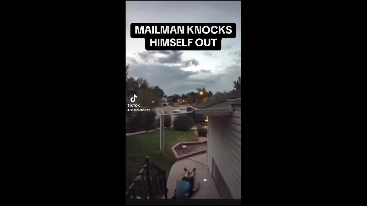 Mailman Knocks Himself Out During Delivery