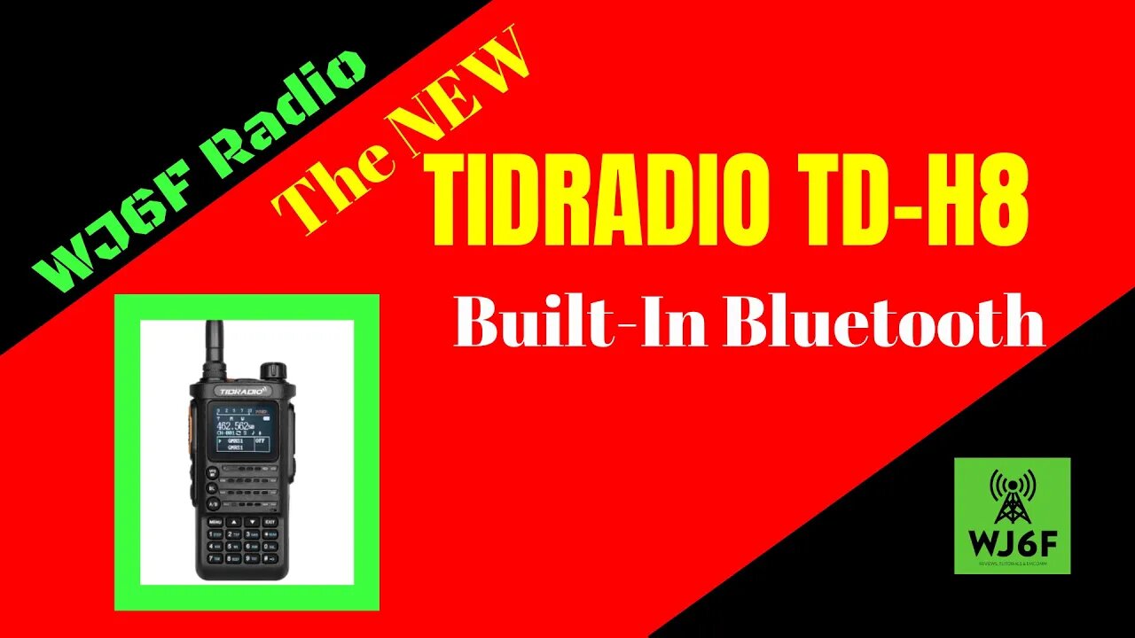 The New Tidradio TD-H8 With Built-In Bluetooth (Not Yet FCC Approved)