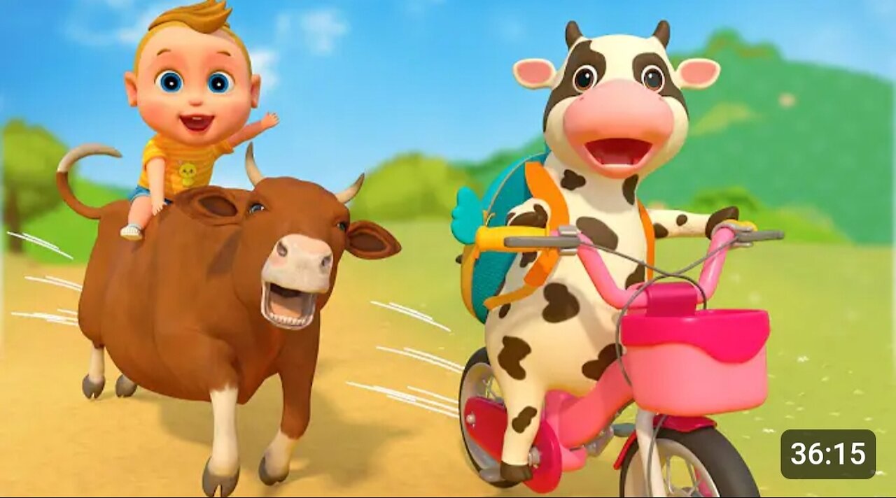 The Names Of Animals: Cow, Elephant, Lion, Tiger, Crocodile - Explore Animals In The Jungle