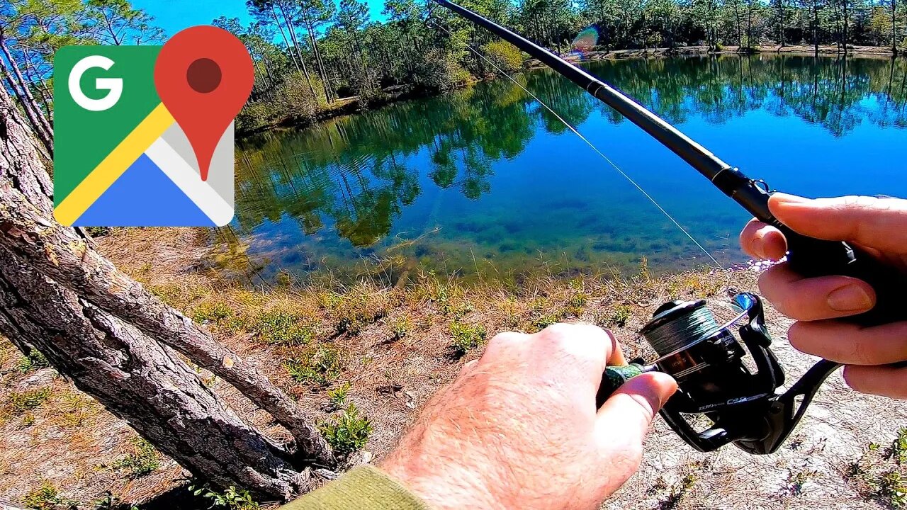 Finding a SUPER Clear Pond w/ Google Maps