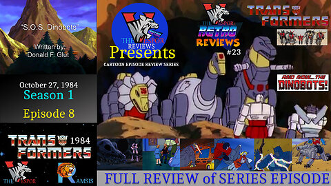 The Transformers (1984) "S.O.S. Dinobots" | S1 E8 | FULL EPISODE Review | Reaction and Thoughts..