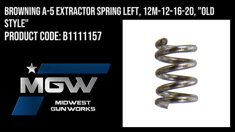 Browning A-5 Extractor Spring Left, 12M-12-16-20, "Old Style" - B1111157