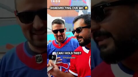 Habs fan disrespects our mic 😓