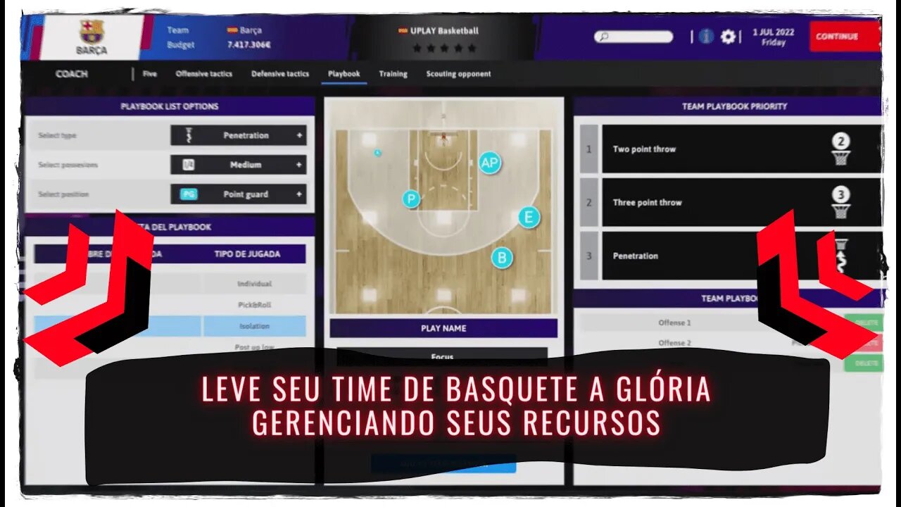 International Basketball Manager 23 - Leve seu Time de Basquete a Glória Gerenciando seus Recursos