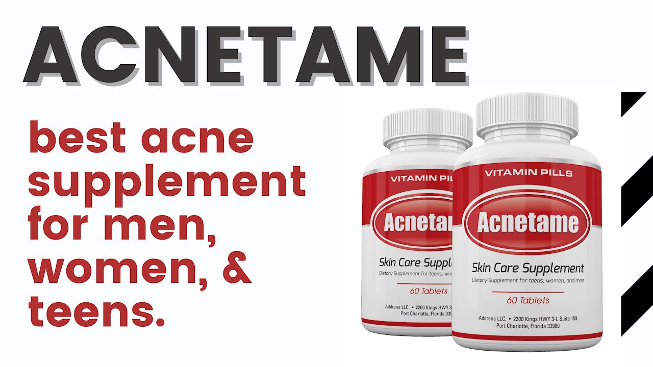 Acnetame- Vitamin Supplements for Acne Treatment, 60 Natural Pills