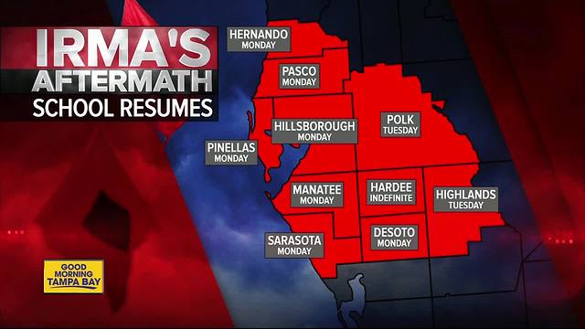 Irma's Aftermath: School resumes this week