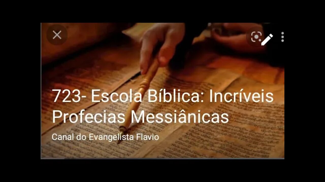 723- Escola Bíblica: Incríveis Profecias Messiânicas