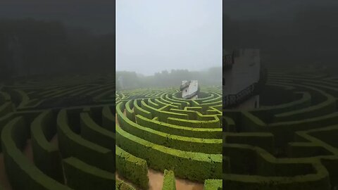 Big green maze in Tentegorra, Spain