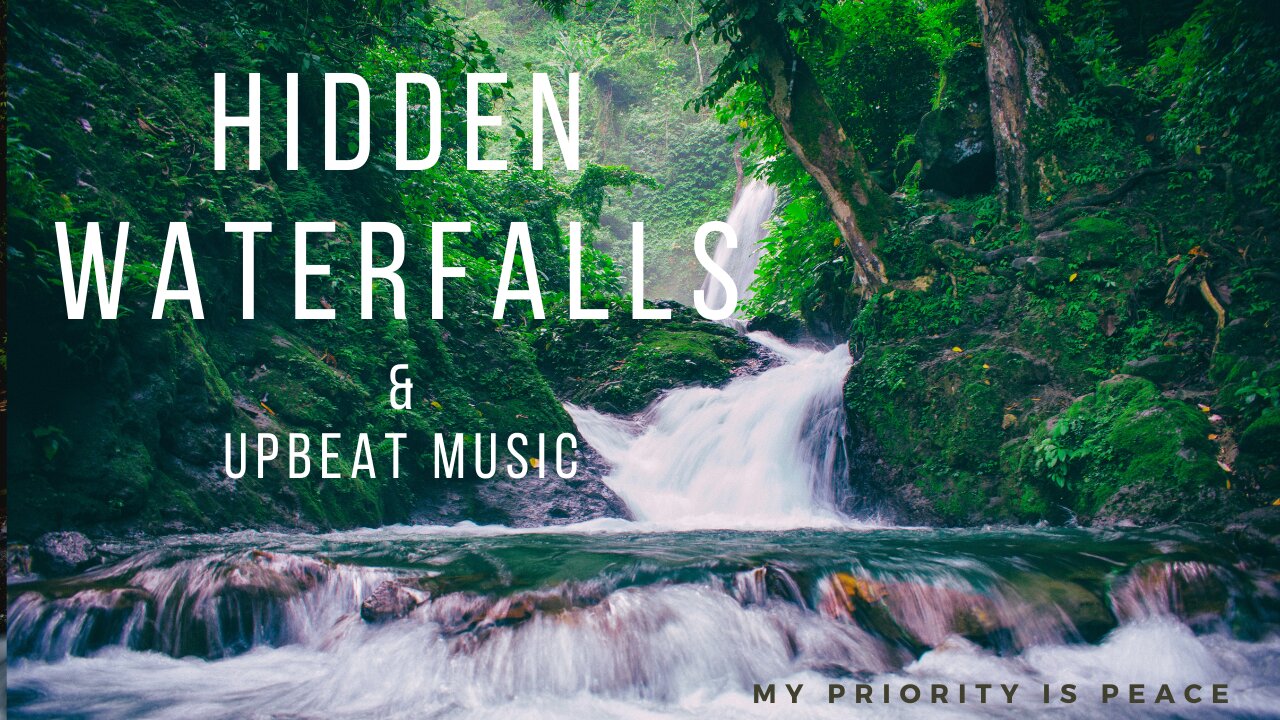 Most Beautiful Waterfalls w/ Upbeat Music