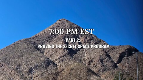 Part 2 - Proving the Secret Space Program