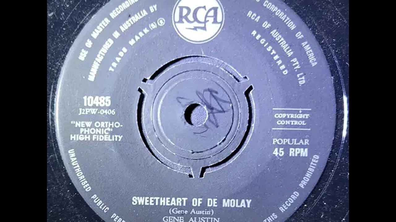 Gene Austin – Sweetheart of De Molay