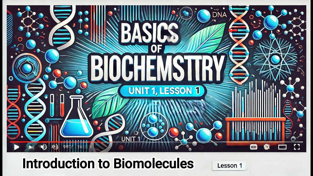 Introduction to Biomolecules || Basics Of Biochemistry