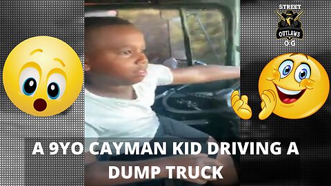 🚚 A 9 YEAR OLD CAYMAN BOY DRIVING THE DUMP TRUCK LIKE A BOSS 😲😎