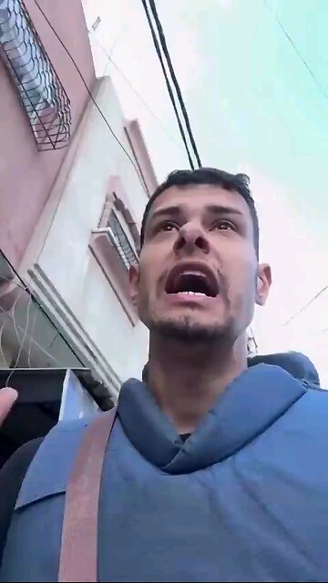 Al Jazeera journalist Fadi Al Wahidi was shot in the neck by Israelis.