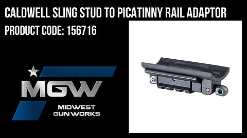 Caldwell Sling Stud to Picatinny Rail Adaptor - 156716