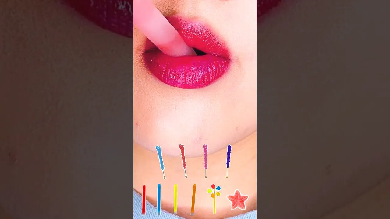 👄🍓ASMR LIPS Challenge emoji #eatingsounds #asmreating #drinkingchallenge #drinksound