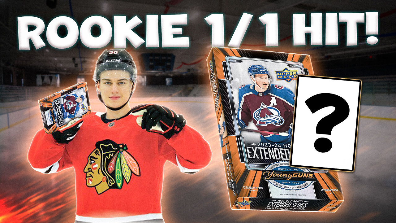 GREAT BOX! 2023-24 UD Extended Series 1/1 ROOKIE HIT! Hockey Card Box Break