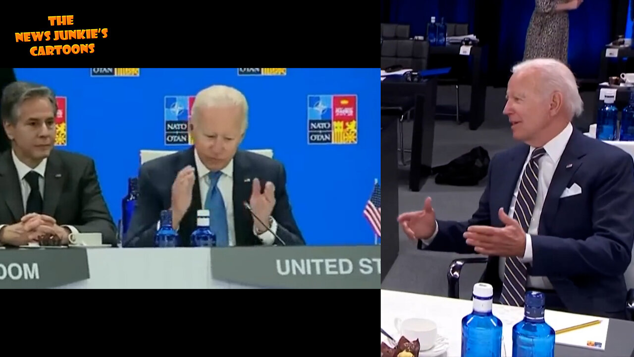 No comment: Biden visits NATO summit.