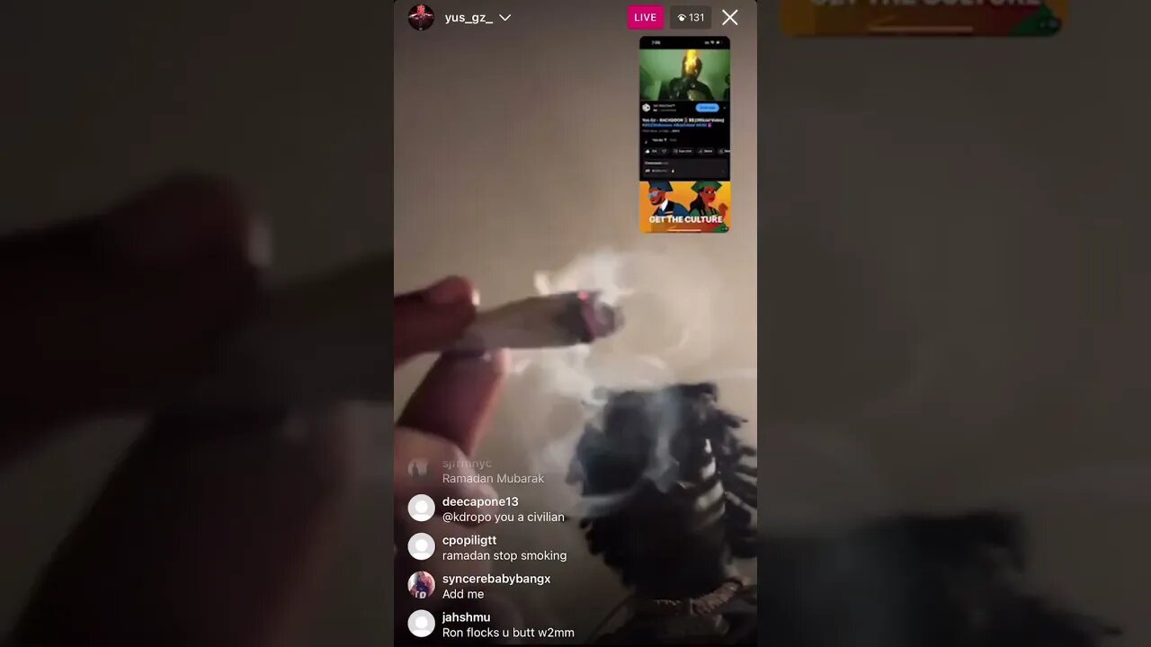 Yus Gz Instagram Live rpt wifi on display (27/03/23)